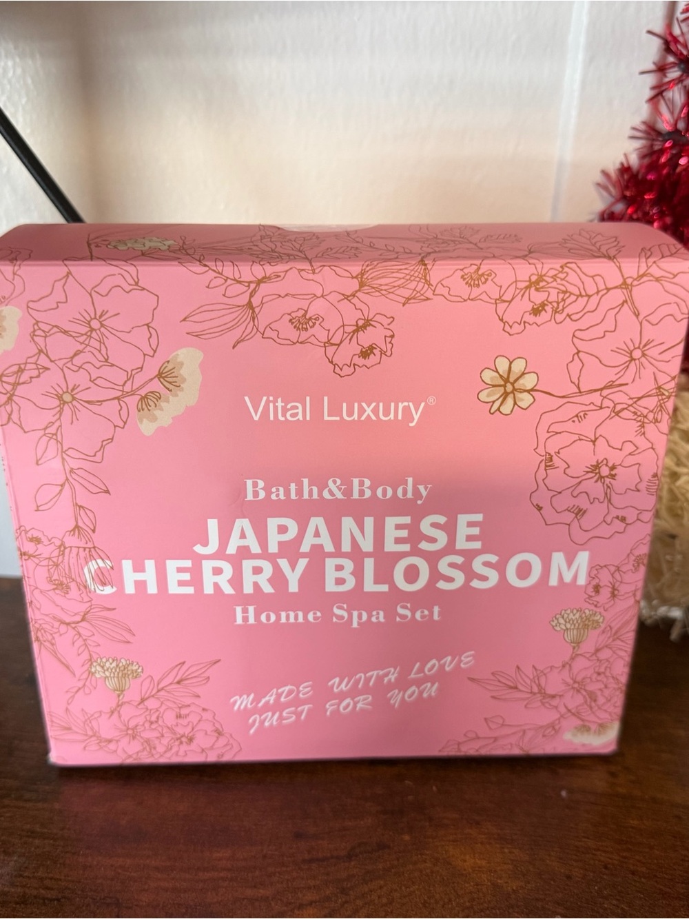 Japanese Cherry Blossom Bath & Body Home Spa Set - Pink